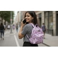 thumbnail image 6 of Jessica Simpson Mini Waterproof Vegan Leather Backpack for Women, Commuting & Traveling in Lilac Butterflies, 6 of 7