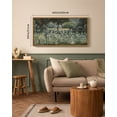 thumbnail image 7 of Drsoum 20x40in Natural Framed Vintage Landscape Large Canvas Wall Art Forest Pond Classic Hallway Bathroom Office Decor, 7 of 7