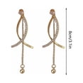 thumbnail image 4 of Xihbxyly Pendientes con Flecos, Elegante Diseño de Perla de Imitación, Llamativos Pendientes Largos, Delicados Pendientes de Aleación de Aluminio, Ideales para Fiestas, Banquetes y Clubes. El Regalo, 4 of 7