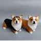 thumbnail image 3 of Perro peluche Corgi YONGSHENG 100% Hecho a mano piel sintética color Negro, 3 of 5