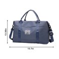 thumbnail image 3 of LACKUST Expandable Gym & Duffle Bags, Sports, Weekend Travel, Lightweight Overnight, For Men & Women,Navy, 3 of 9