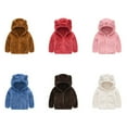thumbnail image 2 of Baozhu Toddler Girls Boys Fleece Hoody Jacket Zip Up Coat Warm Winter Outwear, 2 of 12