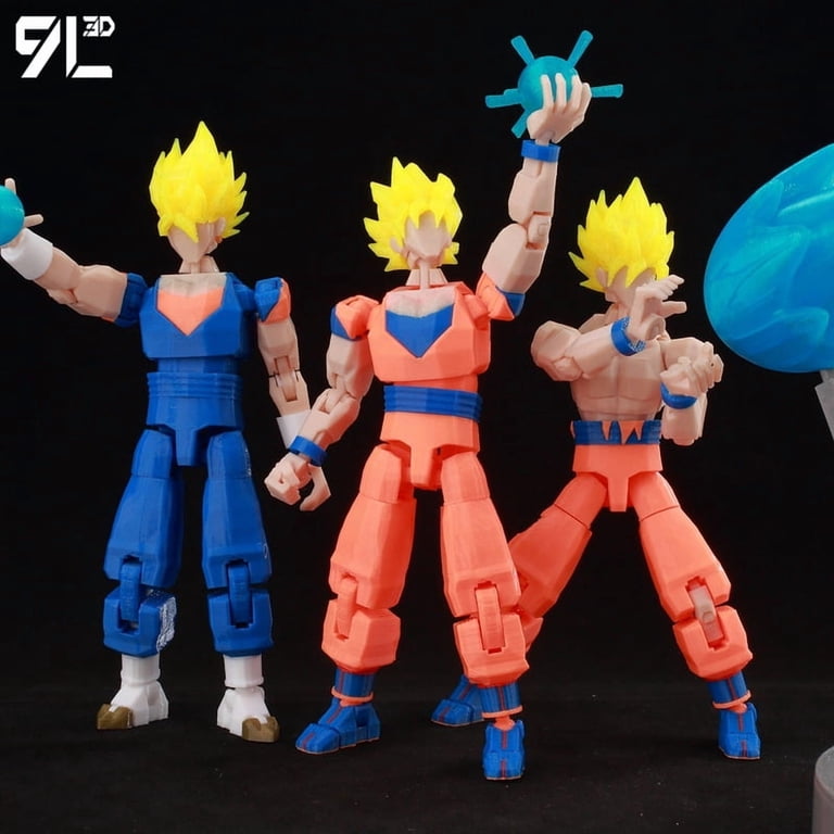 9L3D Printed Dragon Ball Son Goku Vegeta ​ Beerus Frieza Anime