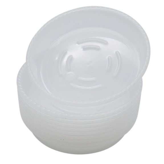 CreativeArrowy 10 Pcs Garden Plastic Round Plant Saucer Mat Flower Pot Base Water Saving Tray