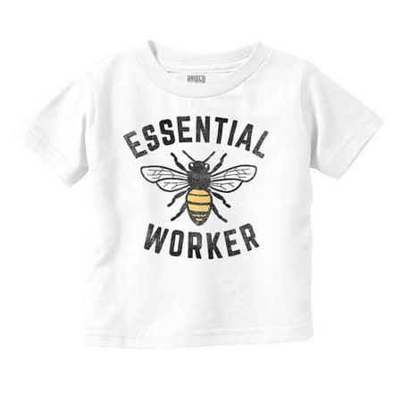 

Save Bees Essential Workers Earth Day Toddler Boy Girl T Shirt Infant Toddler Brisco Brands 12M