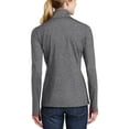 thumbnail image 2 of Womens "Breast Cancer Ribbon Patch" Full-Zip Jacket - Charcoal Grey/Hot Coral, 2XL, 2 of 4