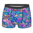 thumbnail image 4 of Goofa Colorful Mushrooms Printed Men's Boxer Briefs Underwear, Moisture-Wicking Underwear, Trunk,Soft and Breathable Cotton Underwear-Large, 4 of 9