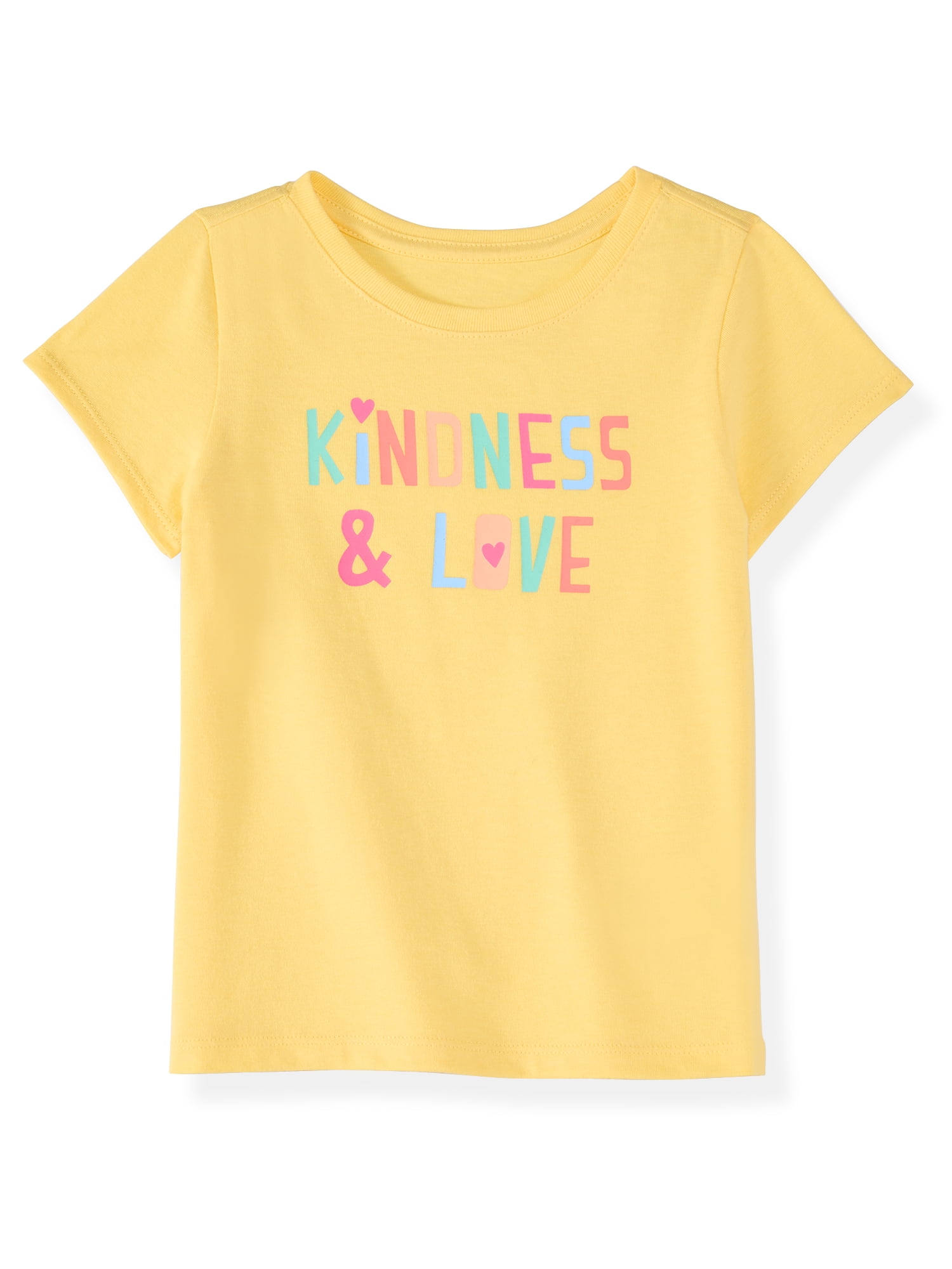 Garanimals Newborn, Baby & Toddler Girl Cotton Short-Sleeve Graphic T-Shirts, 3-Pack, Sizes 0-6T