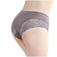 thumbnail image 3 of WMTBSRSW Women Hipster Underwear Mid Wasited Lace Panties Seamless Bikini Half Back Coverage Panties Breathable Ladies Briefs Free Size, 3 of 4