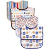 (2 Pack) Luvable Friends Baby Boy and Girl PEVA Bib, 4-Pack