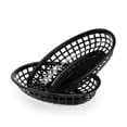 thumbnail image 1 of 24 Pcs Plateau de Service en Plastique Panier de Frites Ovale Plateau de Restauration Rapide Restaurant Bar Frites, 1 of 5