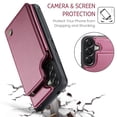 thumbnail image 4 of For Samsung Galaxy A37 A57 Case with Card Holder, Wallet Case for Women Men with RFID Blocking, Durable Leather Kickstand Magnetic Clasp Shockproof Phone Case, 4 of 11