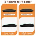 thumbnail image 2 of Skyfoot Arch Support Inserts, for Flat Feet, Plantar Fasciitis, Foot Pain Relief, 2 Pairs, Black, 2 of 6