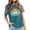 Sky Blue, variant on Bibifish Womens Tee Tops Casual Sunset Print Soft Delicate Crewneck Short-Sleeve Tee Tops Summer Daily Casual Streetwear Chic Wear
