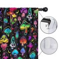 thumbnail image 4 of Blackout Kids Curtains,Colorful Mushroom Star Black Pattern Childrens Insulated Curtains Set Of 2,Bedroom Essentials,Toddler Room Decor 42"x54", 4 of 5