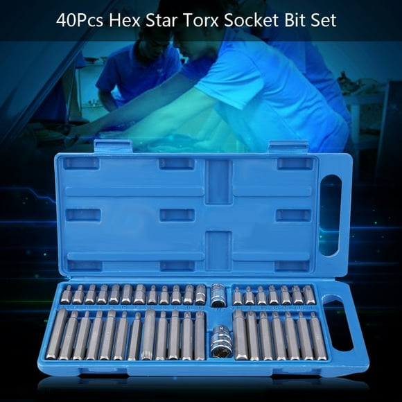 Hex Star Torx Spline Bit Set,40Pcs Hex Star Torx Torx Star Bit Socket Set Torx Star Bit Masterfully Created