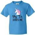 thumbnail image 3 of Inktastic My Tia Loves Me Unicorn Youth T-Shirt, 3 of 5