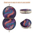 thumbnail image 4 of Portable Folding Mirror Compact Double Sided Travel Mirror Small Makeup Mirror Use Present for Women Vibrant Colors Dragon, 4 of 7