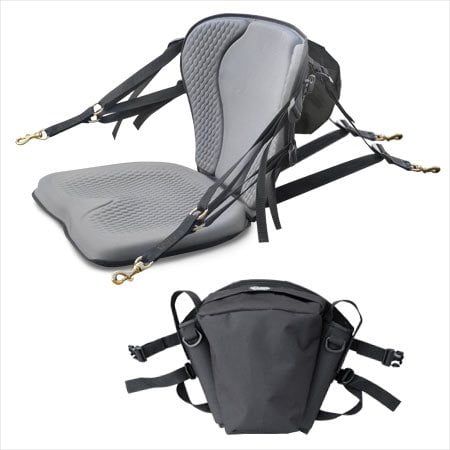 GTS Pro Molded Foam Kayak Seat with Fishing Pack, Sit On Top Kayak Seat