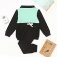 thumbnail image 6 of Zshosam Baby Boy Clothes Winter Boys' Fashion Long Sleeve Shirts Sweatshirt Tops and Jogger Pants Fall Winter Outfits,Black 12-18 Months, 6 of 9