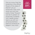 thumbnail image 7 of MeMoi Pinecones Bamboo Blend Novelty Crew Socks - Womens - Female, 9-11, Winter White, 7 of 7