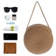 thumbnail image 4 of Bolso bandolera de verano para mujer, bolso de hombro tejido para mujer, bolso de playa de verano, 4 of 7