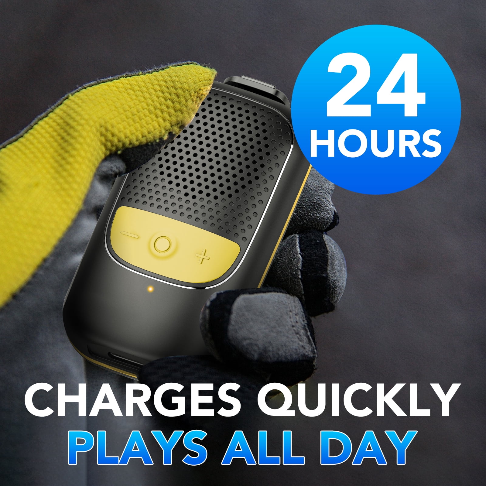 Wearable Bluetooth Speaker Clip-On Wireless Water-Resistant Mini Speaker