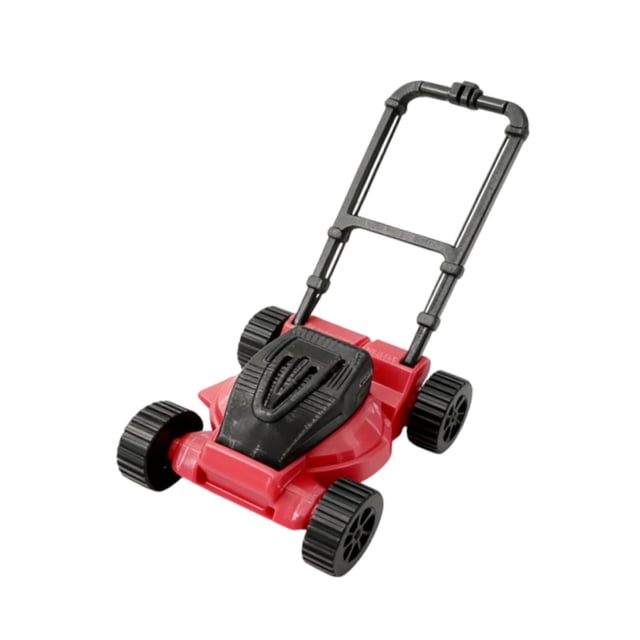 Modelo de cortacésped para casa de muñecas, decoración artesanal, juguete educativo para casa de muñecas Rojo
