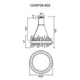 thumbnail image 3 of CWI Lighting Millipede 26 in LED Satin Gold Chandelier - Satin Gold, 3 of 3