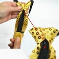 thumbnail image 4 of Hauaitttt Men's Casual Tie Sequin Tie Dance Performance Stage Performance Sequin Tie Men Girls Casual Sequin Tie Zipper Adjustable Tie Cup Ties Ti-73 Railroad Ties Landscaping Boy Ties Mens Ties Pack, 4 of 5
