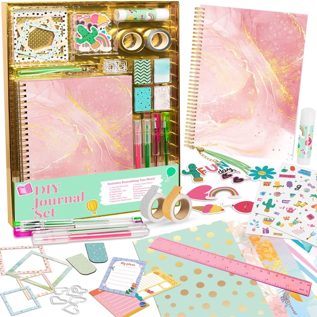 Set de diarios ABERLLS DIY para niñas de 8 a 13 años con pegatinas y más
