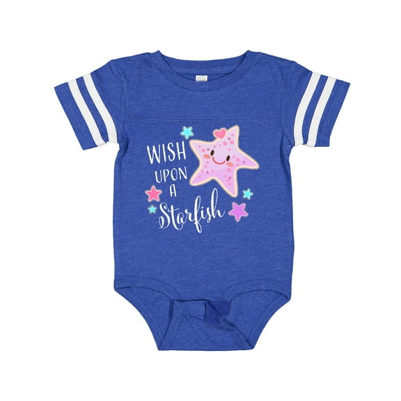 Inktastic Wish Upon a Starfish- cute Boys or Girls Baby Bodysuit