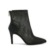 Women's Noon Embellished Semi Sheer Booties - Black