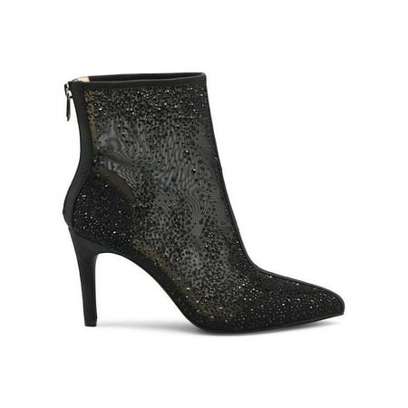 Women's Noon Embellished Semi Sheer Booties - Black