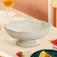 thumbnail image 4 of Usbinx Life Large Sectioned Plastic Fruit and Snack Tray with Drainable Base 25x25x11cm Removable Stand Multi-Purpose Serving Platter, 4 of 6