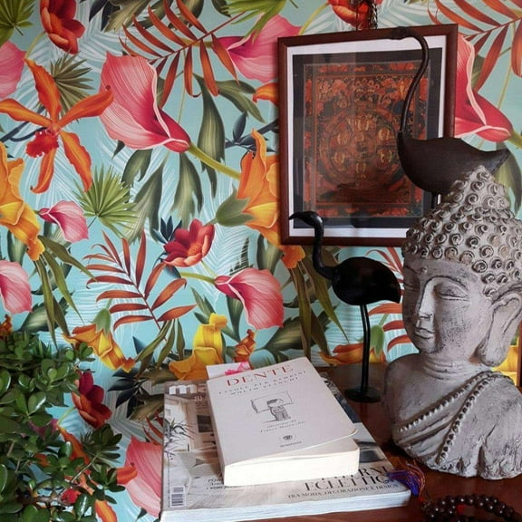 Tiki Decor Hawaiian Wallpaper