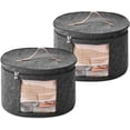 thumbnail image 1 of Caja de Almacenamiento para Sombreros, 2 Piezas Organizador de Gorras, Porta Gorras, Porta Sombrero Diseño plegable con Ventana Transparente, 1 of 4
