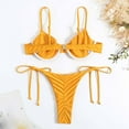 thumbnail image 6 of Bathing Suits for Women Xunlbb Women Neck Strap Three-point Split Swimsuit Two-piece Suit Racerback Tops with Bikinis Bottom, 6 of 6