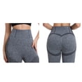 thumbnail image 4 of Idoravan Yoga Pants Women Workout Leggings Tummy Control Work Dress Pants Women Women's Sport Casual Solid Color Ladies Fashion Waist Yoga Pants Long Pants, 4 of 6