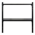 thumbnail image 5 of Kate and Laurel Meridien Wood Wall Shelf, Black 24x8x24, 5 of 9