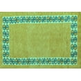 thumbnail image 1 of Ahgly Company Indoor Rectangle Abstract Turquoise Blue Modern Area Rugs, 6' x 9', 1 of 4