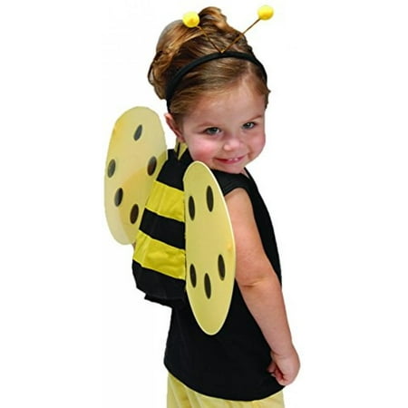 Child Size Honey Bee Wings and Antenna Costume Set