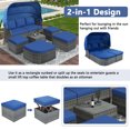thumbnail image 5 of Cfowner Outdoor Patio Furniture Set, Conversation Set with Daybed Sunbed Retractable Canopy, Wicker Furniture Sofa Set for Outdoor, 5 of 9