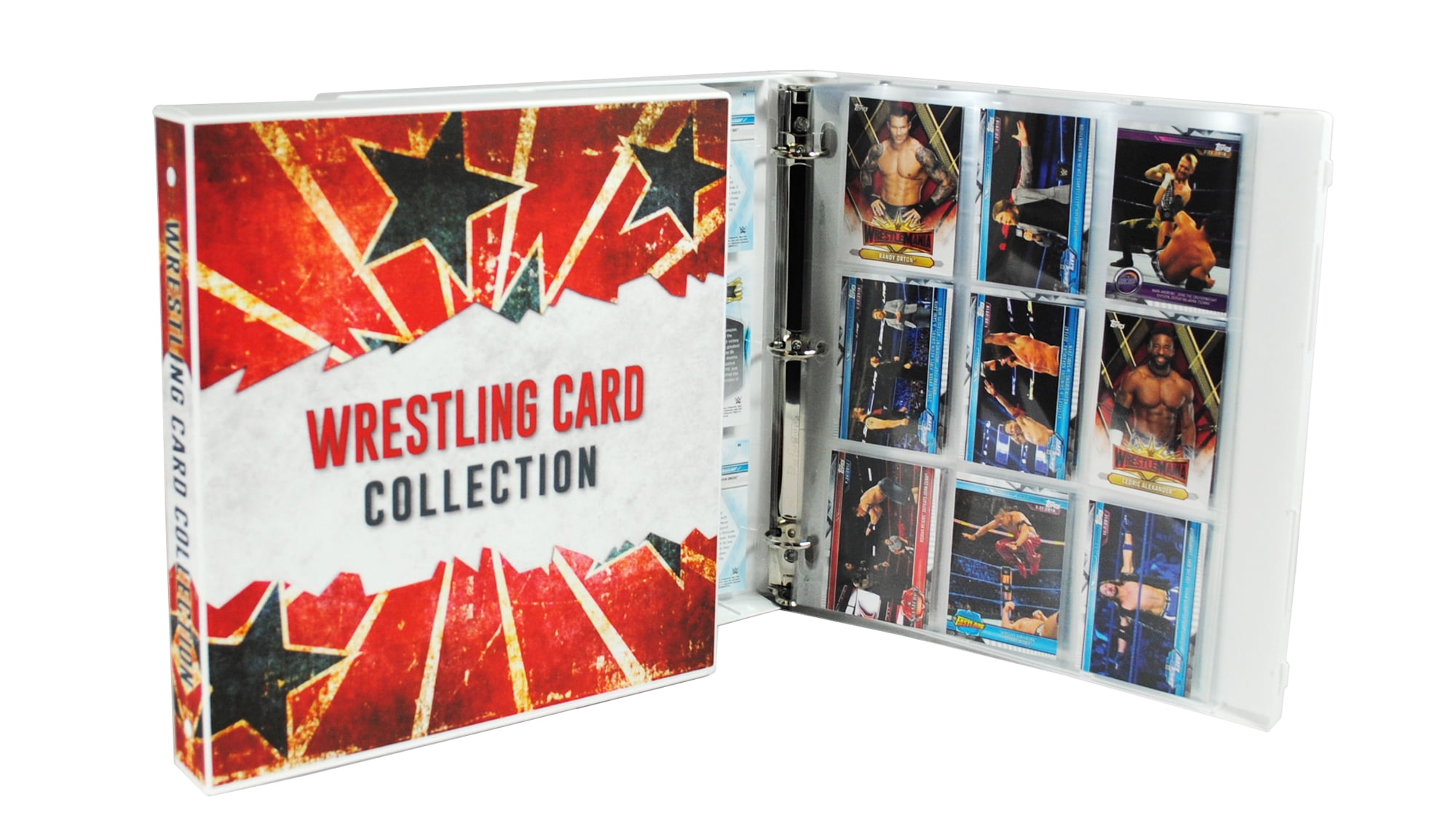 wwe trading card binder UniKeep WrestleMania Themed Collectible Storage The Wrestling Card Binder comes with 20 archival WWE-Themed Trading Card Storage Kit