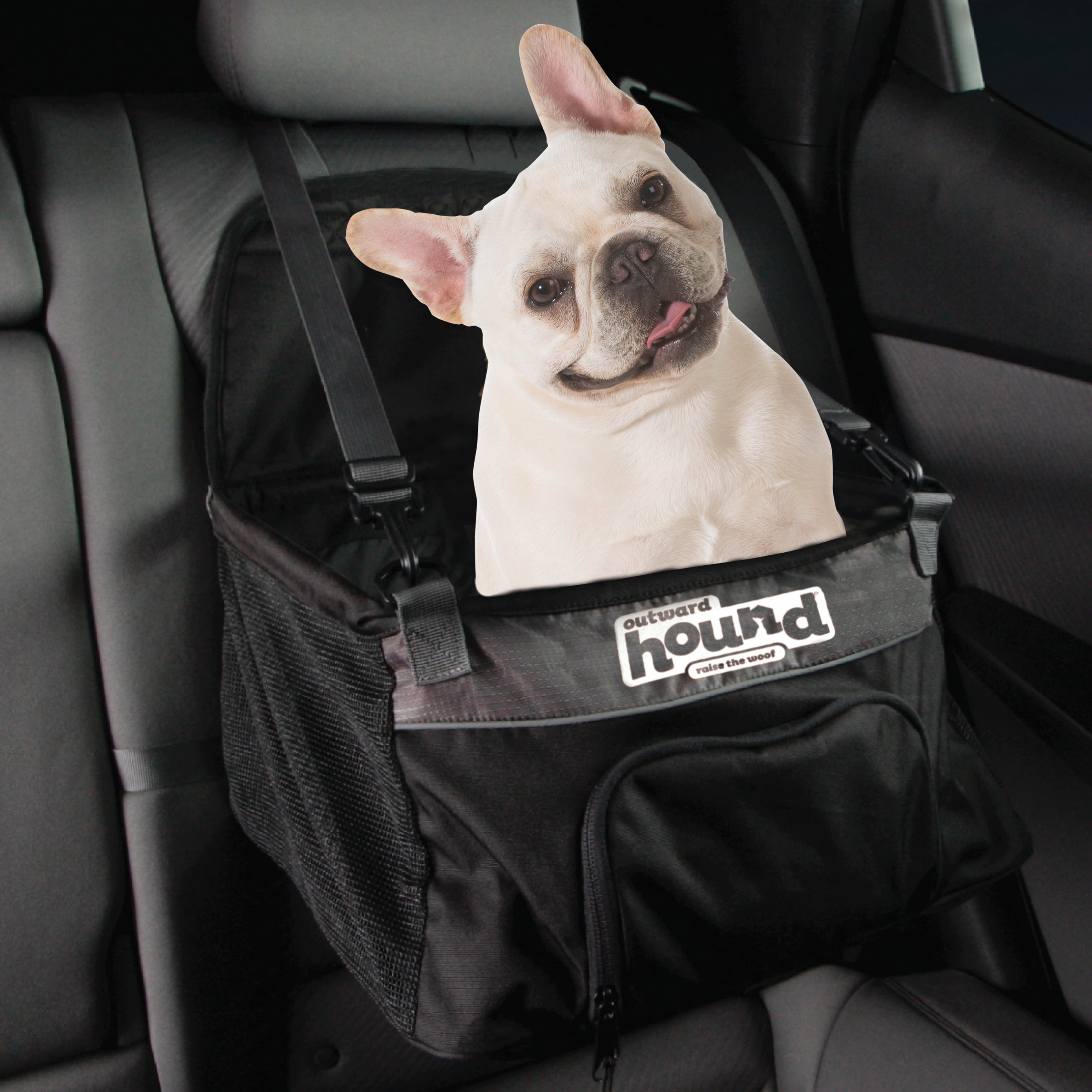 Outward Hound PupBoost Dog Car Seat, Black, Small