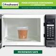 thumbnail image 2 of Freshware 240-Piece 24 oz Food Storage Set with Lids for Meal Prep, Microwave Safe, 2 of 3