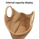 thumbnail image 3 of Bolso de paja para mujer, tejido a mano, grande, informal, tipo hobo, para playa, para uso diario, viajes a la playa, 3 of 5