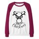 thumbnail image 5 of Tops de mujer Moda Árbol de Navidad Impreso Manga larga Sudadera Costura Blusa Camisa Pompotops gfhjh10728, 5 of 5