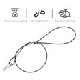 thumbnail image 4 of OULII 6Pcs Black Stainless Steel Wires for Home Use Strong Flexible Hanging Rope, 4 of 8