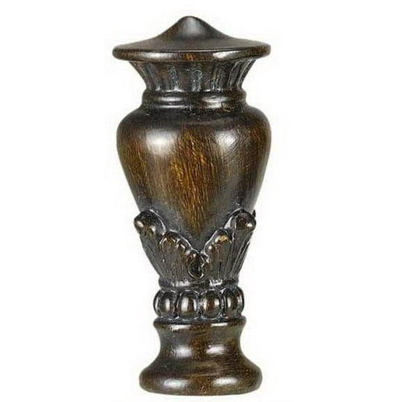 Cal Lighting Resin Finial in Medium Wood